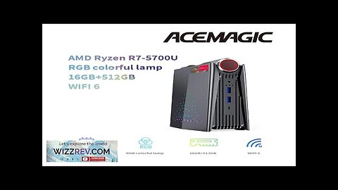 ACEMAGIC AMR5 Mini PC AMD Ryzen 7 5700U DDR4 16G SSD512GB Windows Review