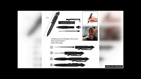 KEPEAK Military Tactical Pen, Professional Self Defense Pen, Emergency Glass Breaker Pen Review