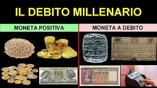 la moneta a debito DOCUMENTARIO la differenza tra moneta a valore reale,moneta merce e moneta a valore nominale che non crea debito e la moneta fiduciaria che crea debito materialmente i soldi nelle banche non ci sono tranne 1% della riserva frazionaria
