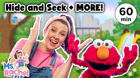 Join Ms Rachel to play Hide and Seek and sing together Mr Aron, Elmo, Abby and Cookie Monster to