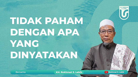 TIDAK PAHAM DENGAN APA YANG DINYATAKAN