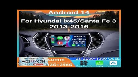 Car Radio Android 14 For Hyundai Ix45 Santa Fe 2013 2014 2015 Review