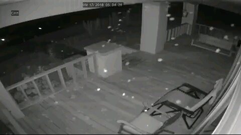 Mysterious orb formation captured on security cam!