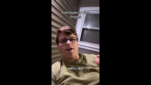 Add depth to your singing