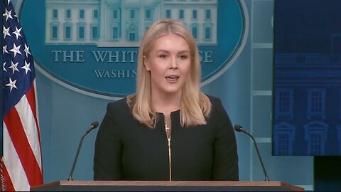 Press Sec Karoline Leavitt Addresses The Media After President Trump's EPIC Speech Last Night