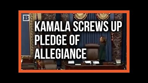 Infinite Stupidity! Vice President Kamala Harris Messes Up Pledge of Allegiance