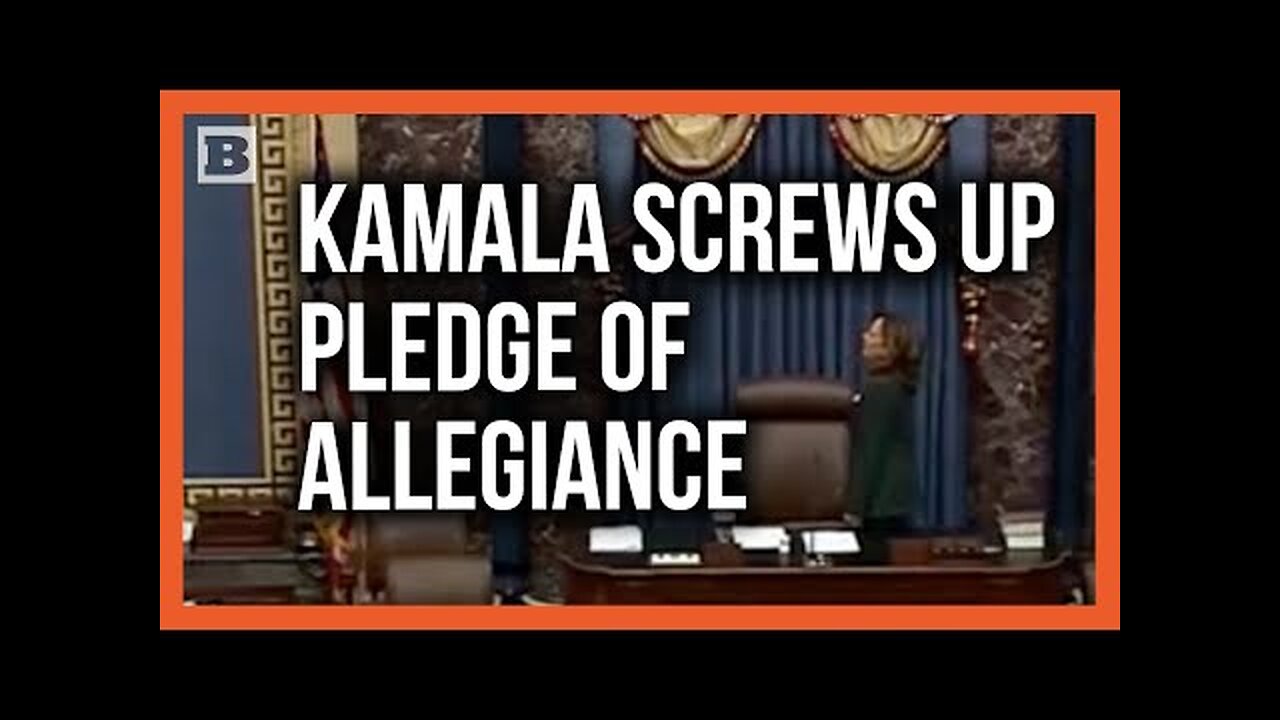 Infinite Stupidity! Vice President Kamala Harris Messes Up Pledge of Allegiance