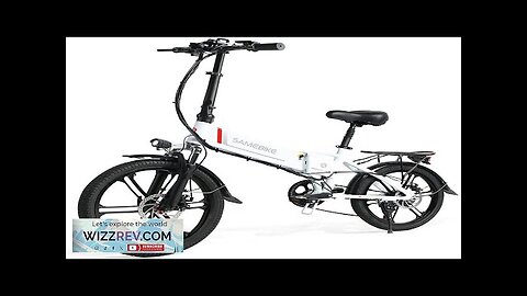 US DIRECT SAMEBIKE 20LVXD30-II 48V 10.4AH 350W Electric Folding Bicycle 20 Inch Review