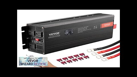 VEVOR Pure Sine Wave Inverter 3000 Watt DC 12V to AC 120V Review