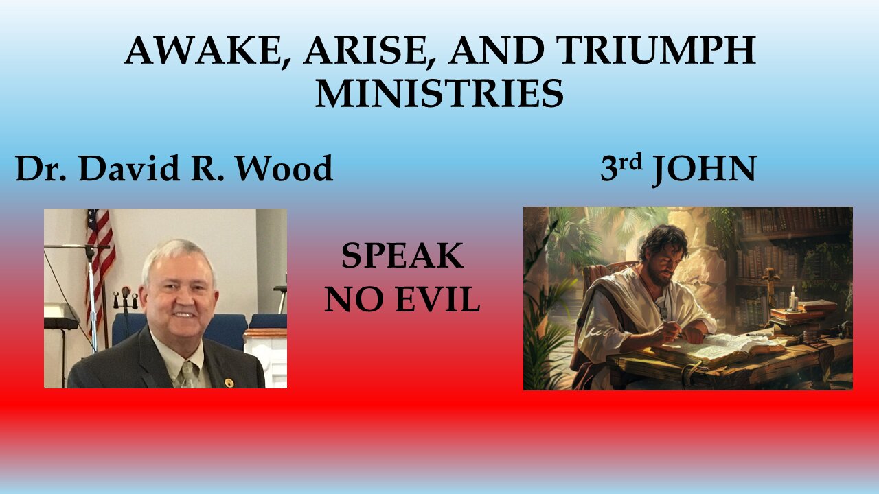 3rd JOHN - SPEAK NO EVIL