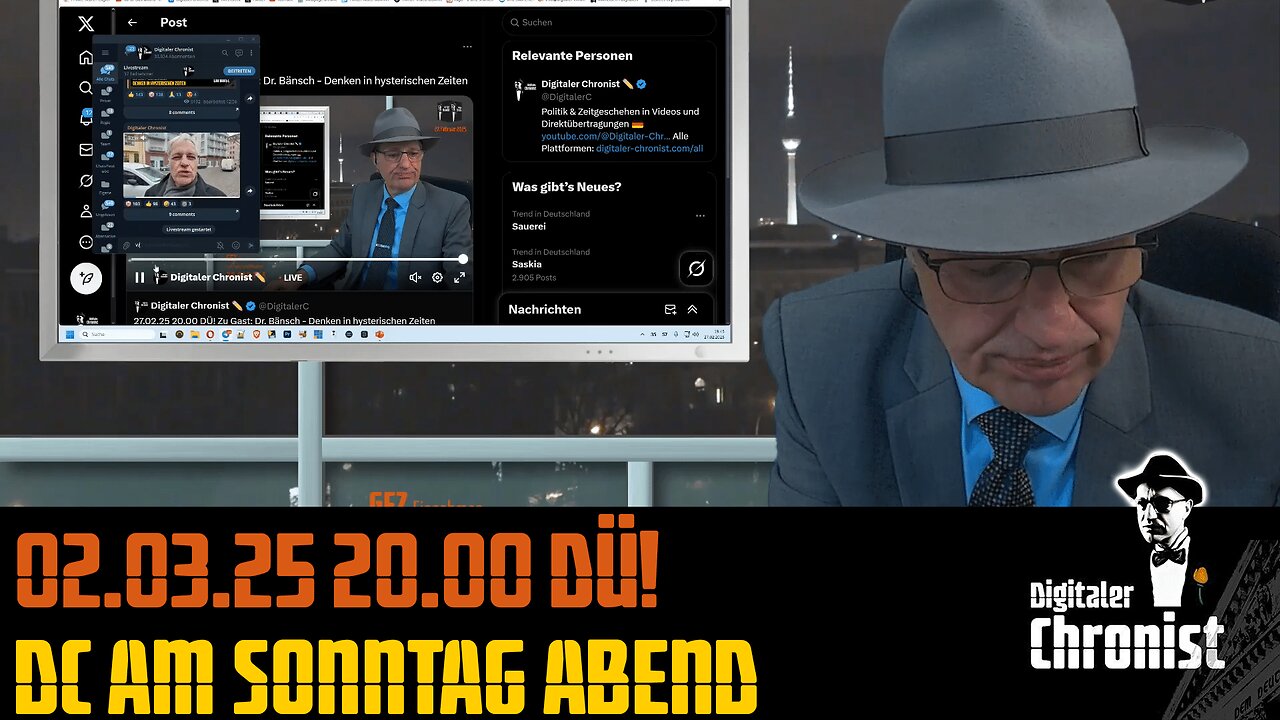 Aufzeichnung vom 02.03.25 DC am Sonntag Abend