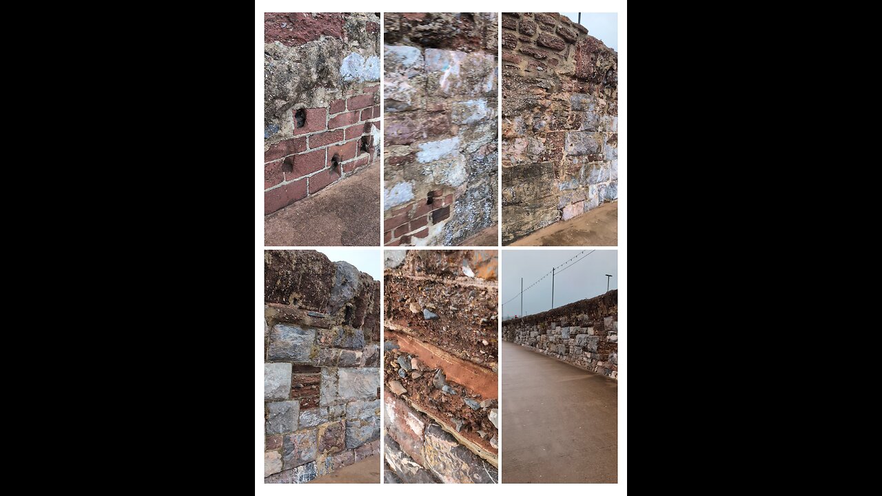 Torquay sea wall is like a patchwork quilt