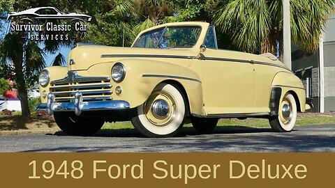 1948 Ford Super Deluxe Convertible | All-Steel Survivor! Flathead 221 V8 + 3-Speed Manual