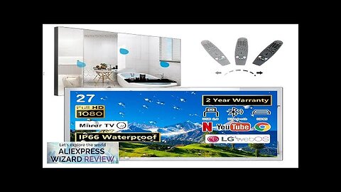 Soulaca 27 Inches 1080P Mirror Bathroom TV webOS Television WiFi Bluetooth Built-in Review