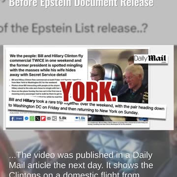 Fact Check: Photo Does NOT Show Bill & Hillary Clinton Fleeing U.S. Before Epstein Document Release