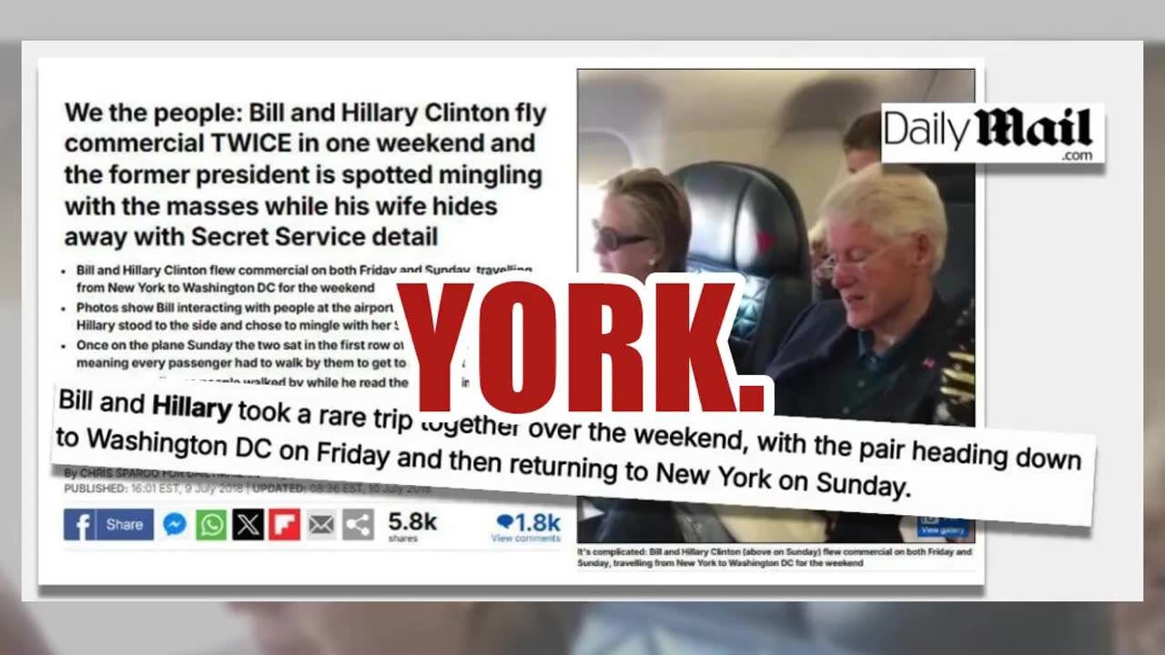 Fact Check: Photo Does NOT Show Bill & Hillary Clinton Fleeing U.S. Before Epstein Document Release