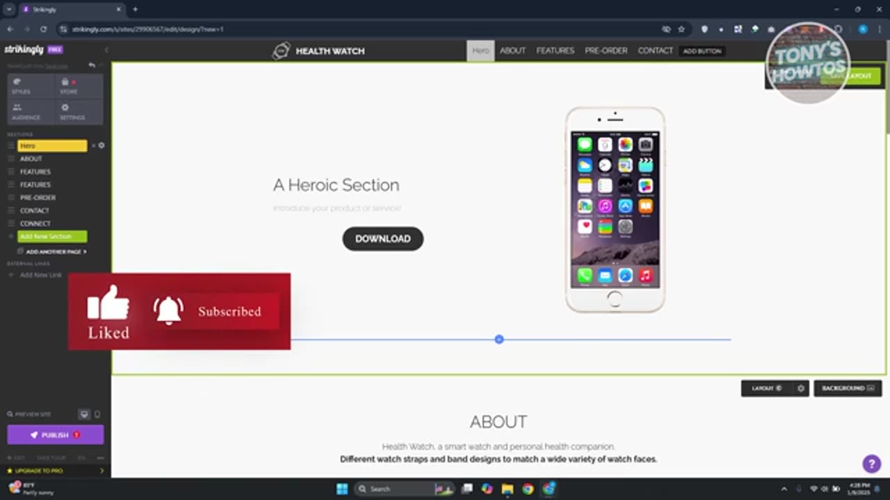 Strikingly Website Builder _ Tutorial for Beginners (2025)