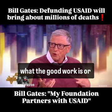 Bill Gates: Defunding USAID will bring about millions of deaths❗️