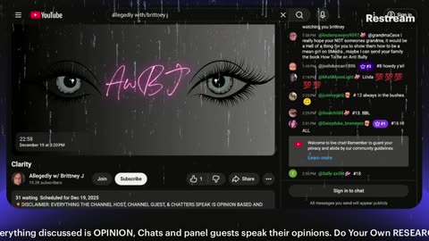 Clarity Through A Filthy Glass House‼ Friday 19, December 2025