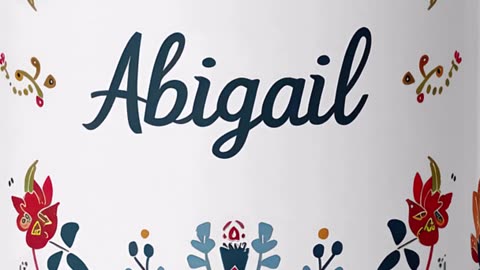 Personalized Floral Mug – The Perfect Gift for Abigail! #CustomMug #GiftIdeas