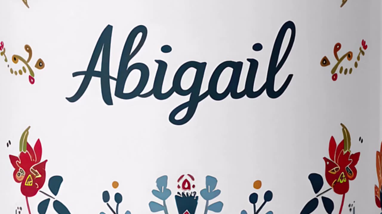 Personalized Floral Mug – The Perfect Gift for Abigail! #CustomMug #GiftIdeas