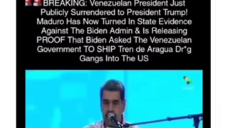 Maduro Has Some Information For Trump