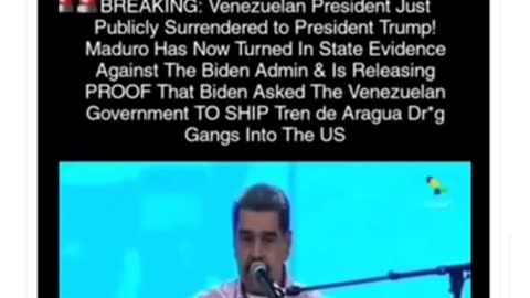 Maduro Has Some Information For Trump