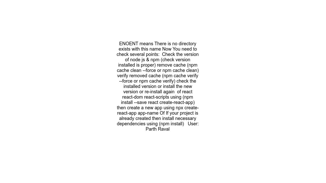 ENOENT (error -4058) during create-react-app