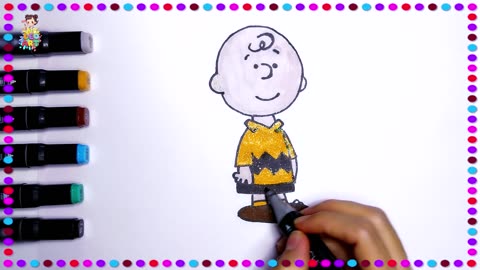 Charlie Brown Painting Tutorial for Kids (Ages 4-6) | Easy & Fun Art Lesson!