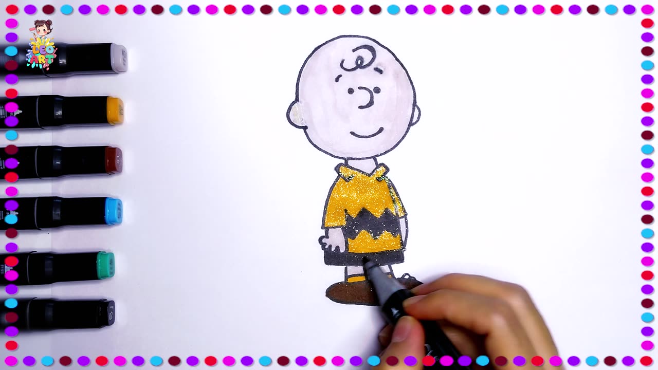 Charlie Brown Painting Tutorial for Kids (Ages 4-6) | Easy & Fun Art Lesson!