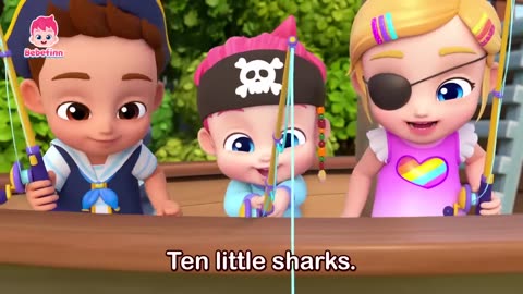 🔟🦈 Ten Little Sharks _ EP121 _ Bebefinn Nursery Rhymes for Kids