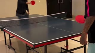 Said Nurmagomedov and Vinicious Oliveira Playing Table Tennis Before Their Fight at UFC Saudi Arabia