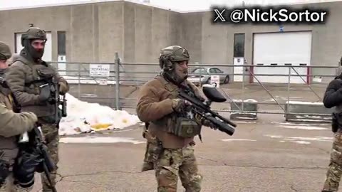 Some bozo just threw an object at ICE in Minneapolis