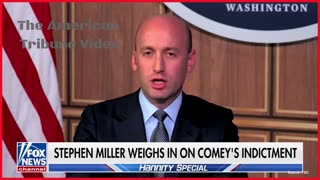 Stephen Miller Says Comey's Actions Were "One Of Most Heinous Ever" In Fiery Rant