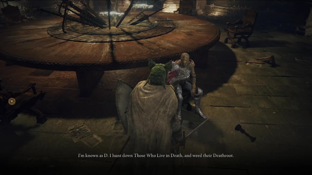 Elden Ring PC | D, Hunter of the Dead full dialogue at Roundtable Hold #shorts