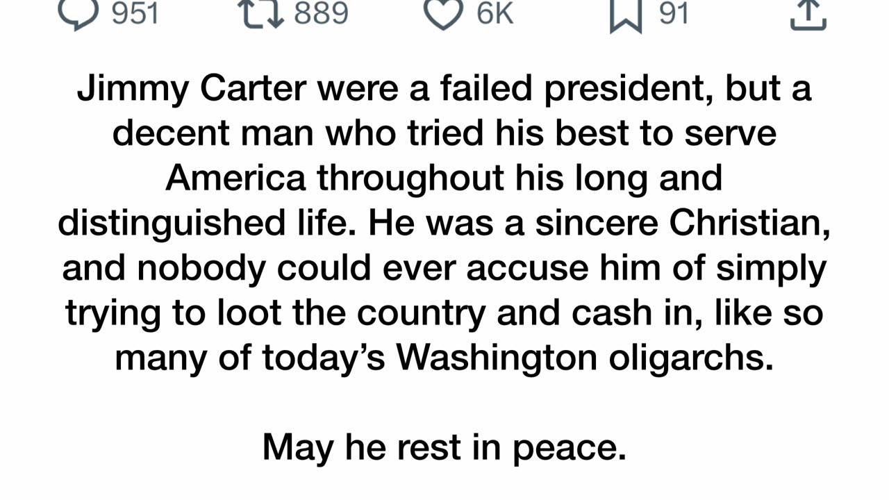 Carter passes away at 100