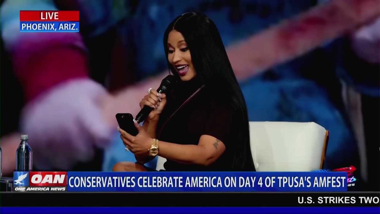 AmFest Crowd Erupts as Nicki Minaj Goes Off on “Newscum”