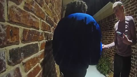 Helping The Dasher Down Icy Driveway