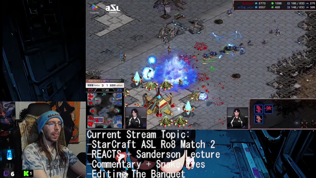 Beta Reading + REACTS + Commentary + Starcraft ASL Charlie rolled Snake Eyes. WEAPONS IS AMAZING Sanderson unleashed!
