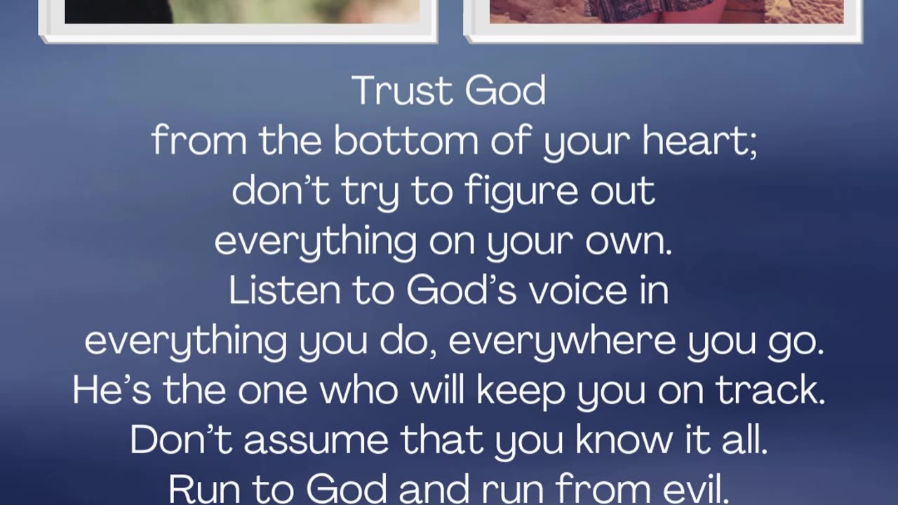 Trust God