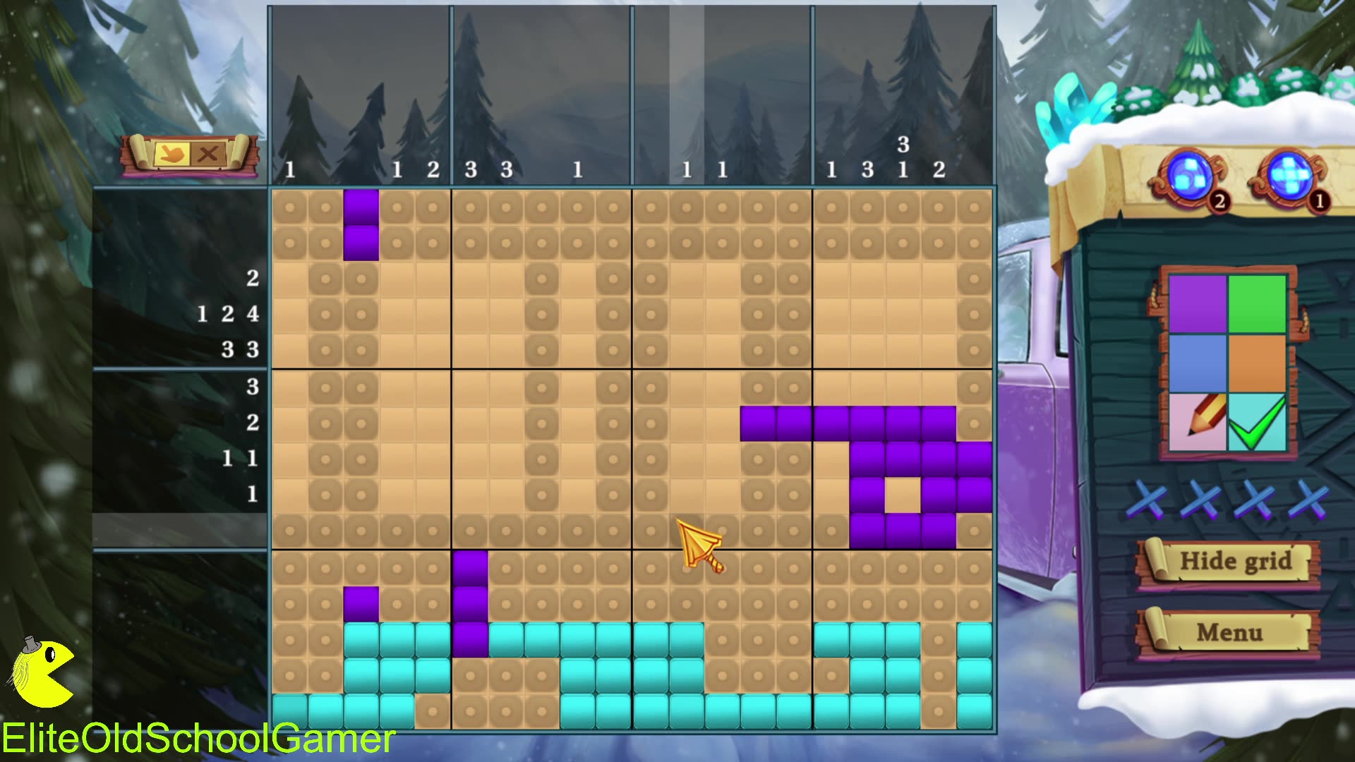 Adventure Mosaics Winter Holiday - Review and Walk-through - Level 45 - November 2025