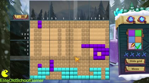 Adventure Mosaics Winter Holiday - Review and Walk-through - Level 45 - November 2025