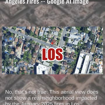 Fact Check: Red-Roofed House Is NOT Real Home Unscathed By Los Angeles Fires -- Google AI Image