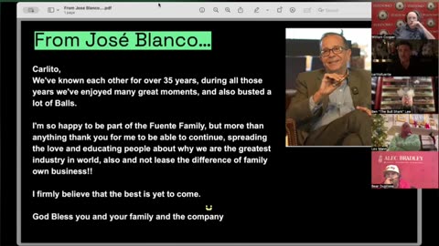A Message from José Blanco to Carlito Fuente