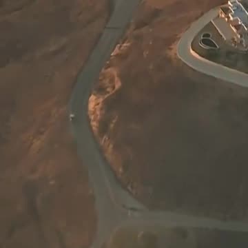 Unedited Sky5 footage of homes destroyed by the Palisades Fire
