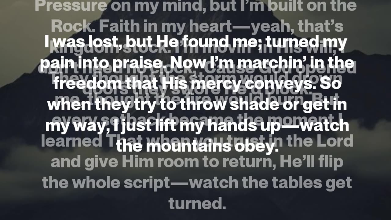 Can’t Slow Me Down (V4.5)