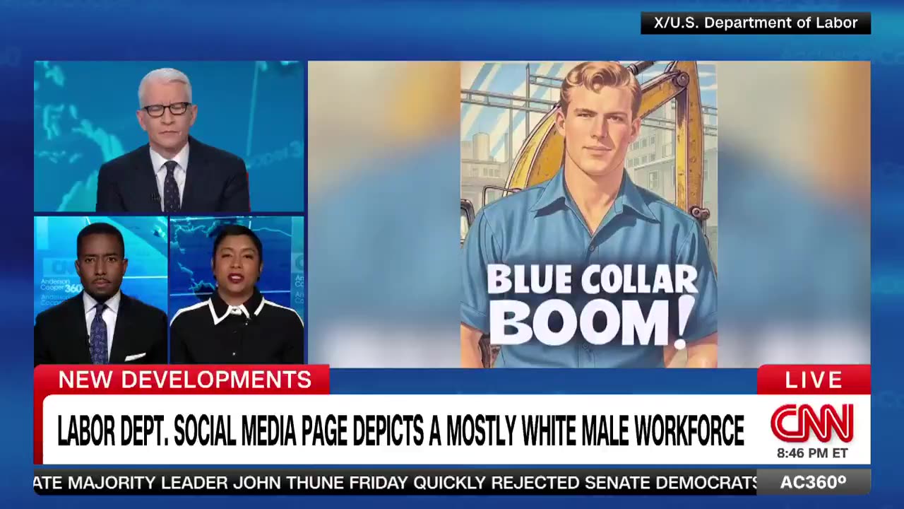 CNN is upset that Trump admin social media pages are showing too many white men