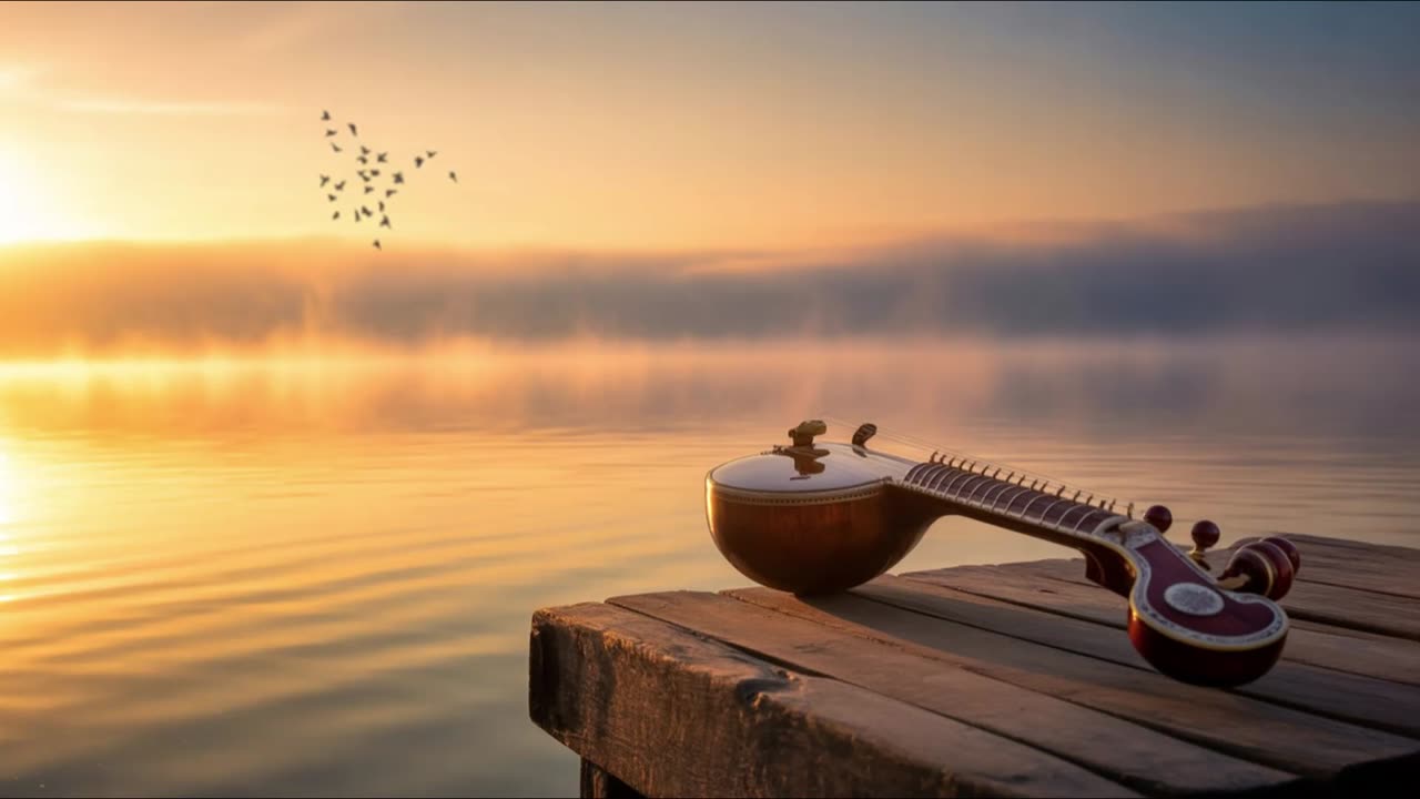 Sitar Sunrise Flow – Peaceful Indian Morning Raga | Meditation & Yoga Instrumental Music