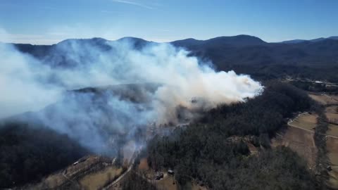 Crooked Creek Fire in Western North Carolina