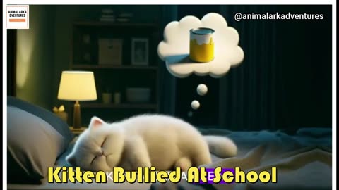 Kitten Bullied At School ｜ Different Colors ｜ Cute Cat 🎨😿 #cat #kitten #aicats #bullied